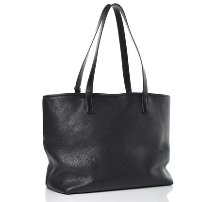 Prada Vitello Daino Pocket Shopping Tote Black 3 of 13