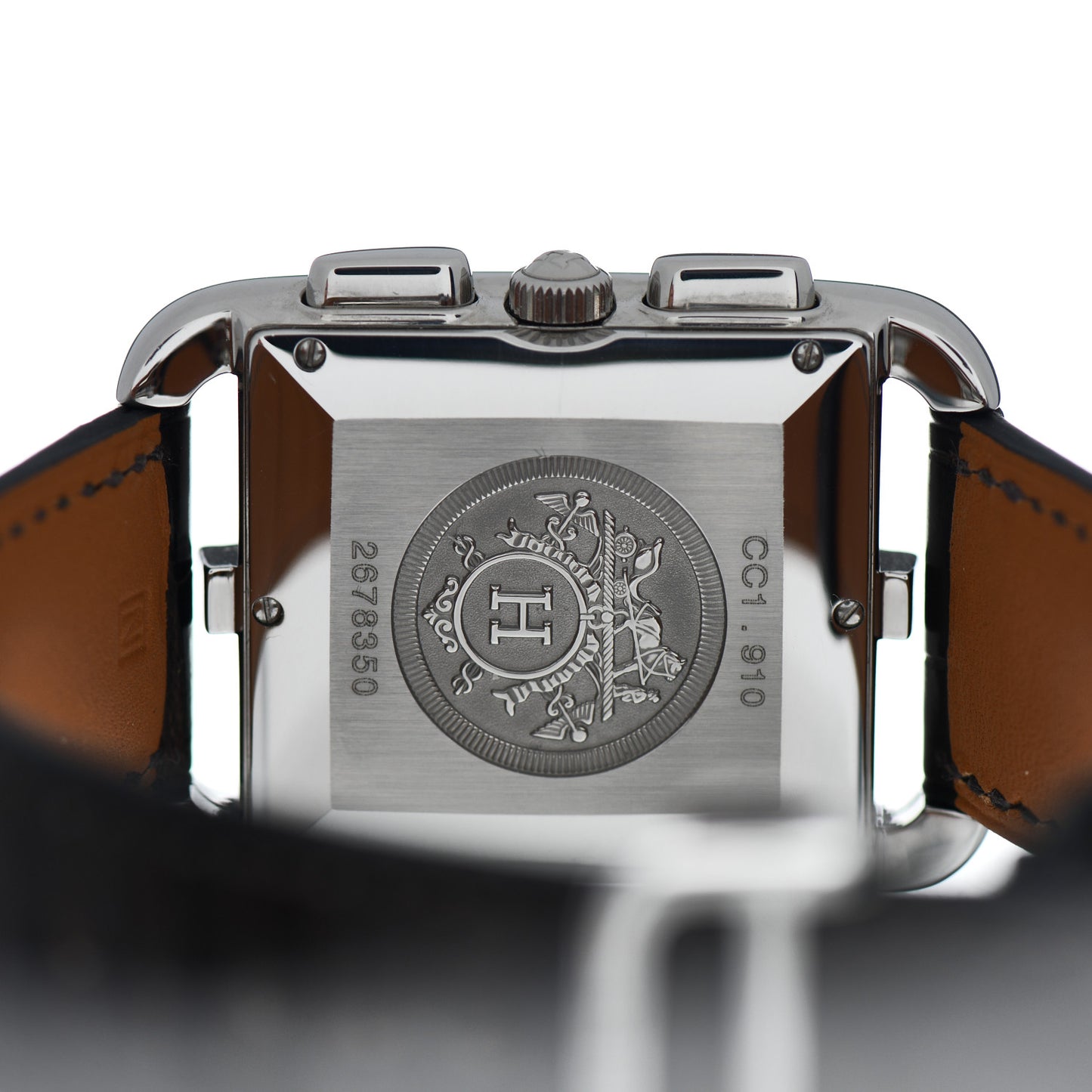 Stainless Steel Alligator 31mm Cape Cod Chrono Quartz Watch Noir