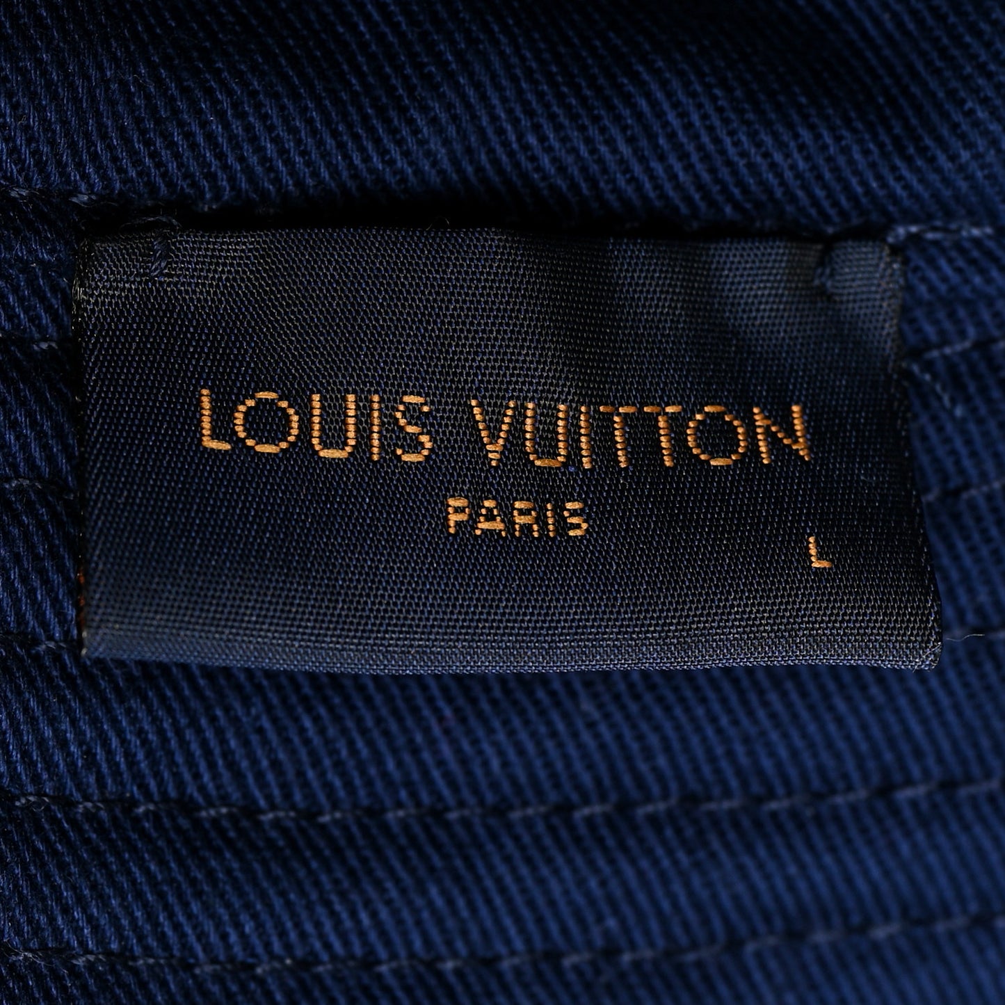 LV Graphical Reversible Bucket Hat Blue