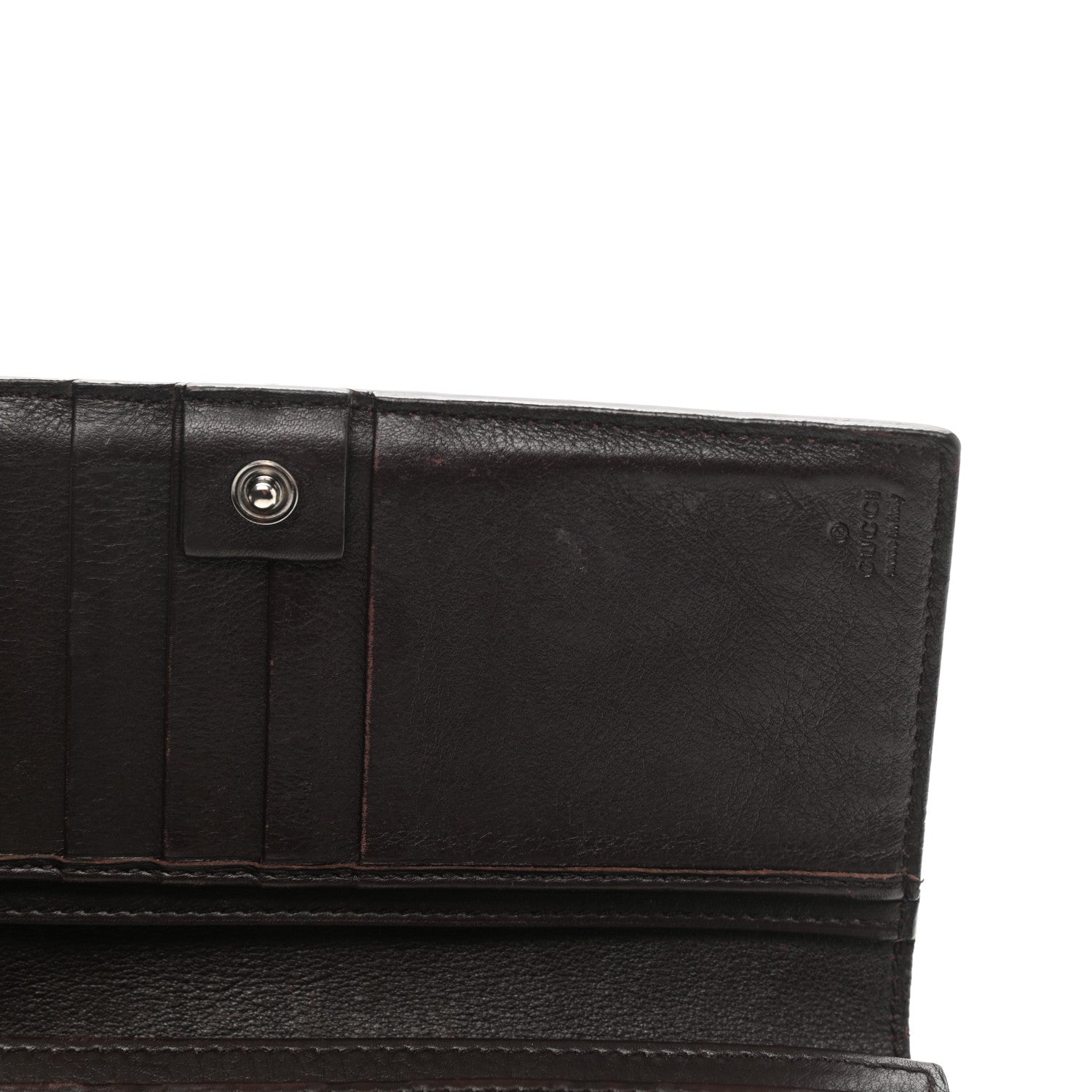 Gucci Guccissima Avel Continental Flap Wallet Brown 9 of 11