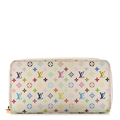 Louis Vuitton Monogram Multicolor Zippy Wallet White Litchi 1 of 8