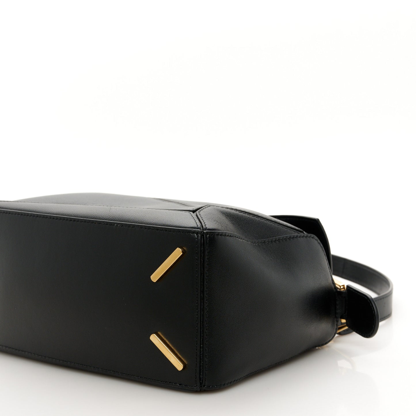 Nappa Lambskin Small Featherlight Puzzle Bag Black