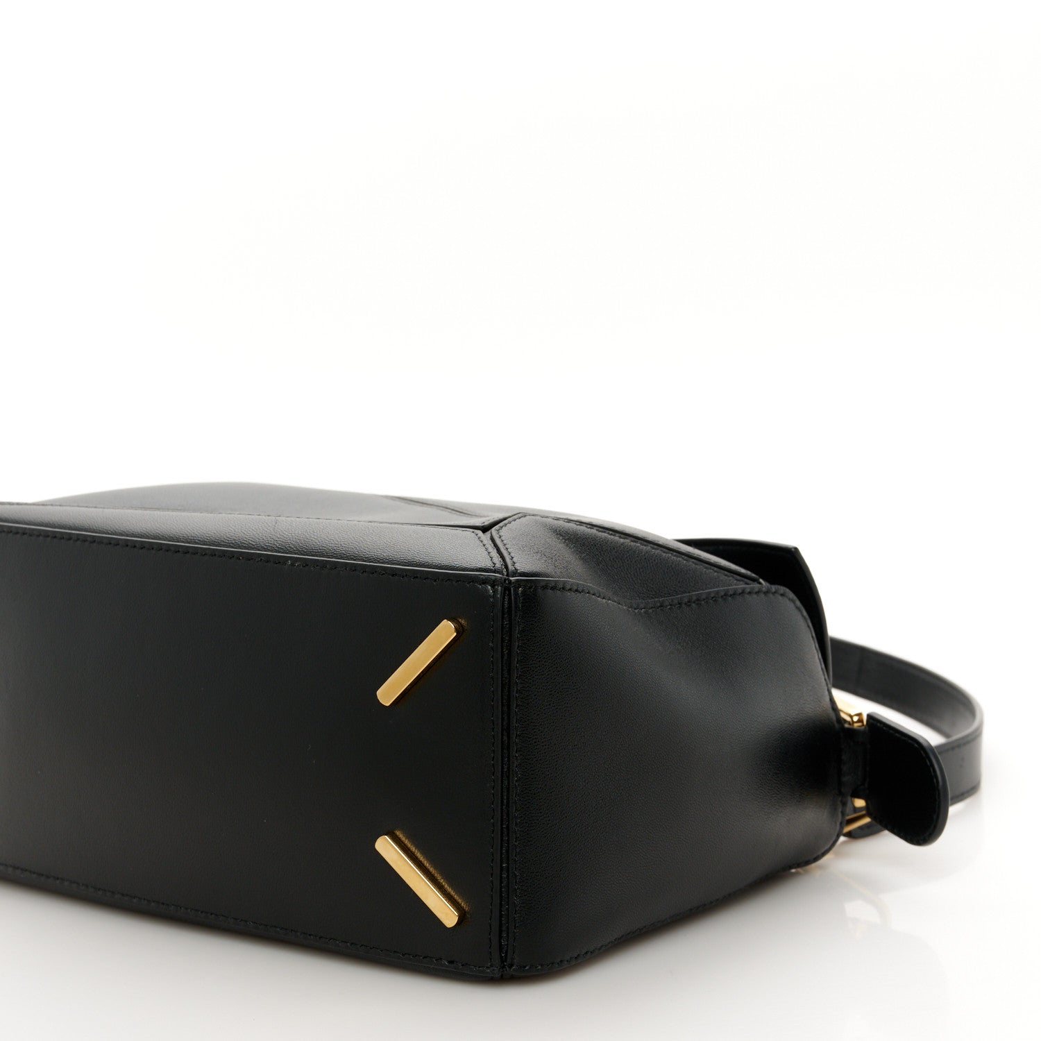 Loewe Nappa Lambskin Small Featherlight Puzzle Bag Black 11 of 11