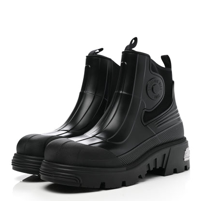 Christian Dior Neoprene Rubber Dior Genesis 30mm Ankle Boots 40 Black 3 of 8