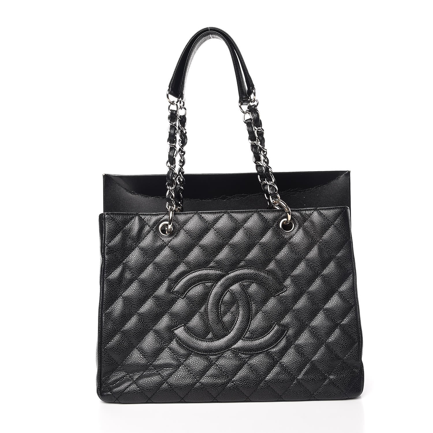 Chanel Caviar Quilted Grand Shopping Tote GST Black 12 of 12