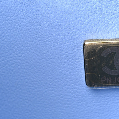 Chanel Caviar Quilted Small Double Flap Light Blue 6 of 8