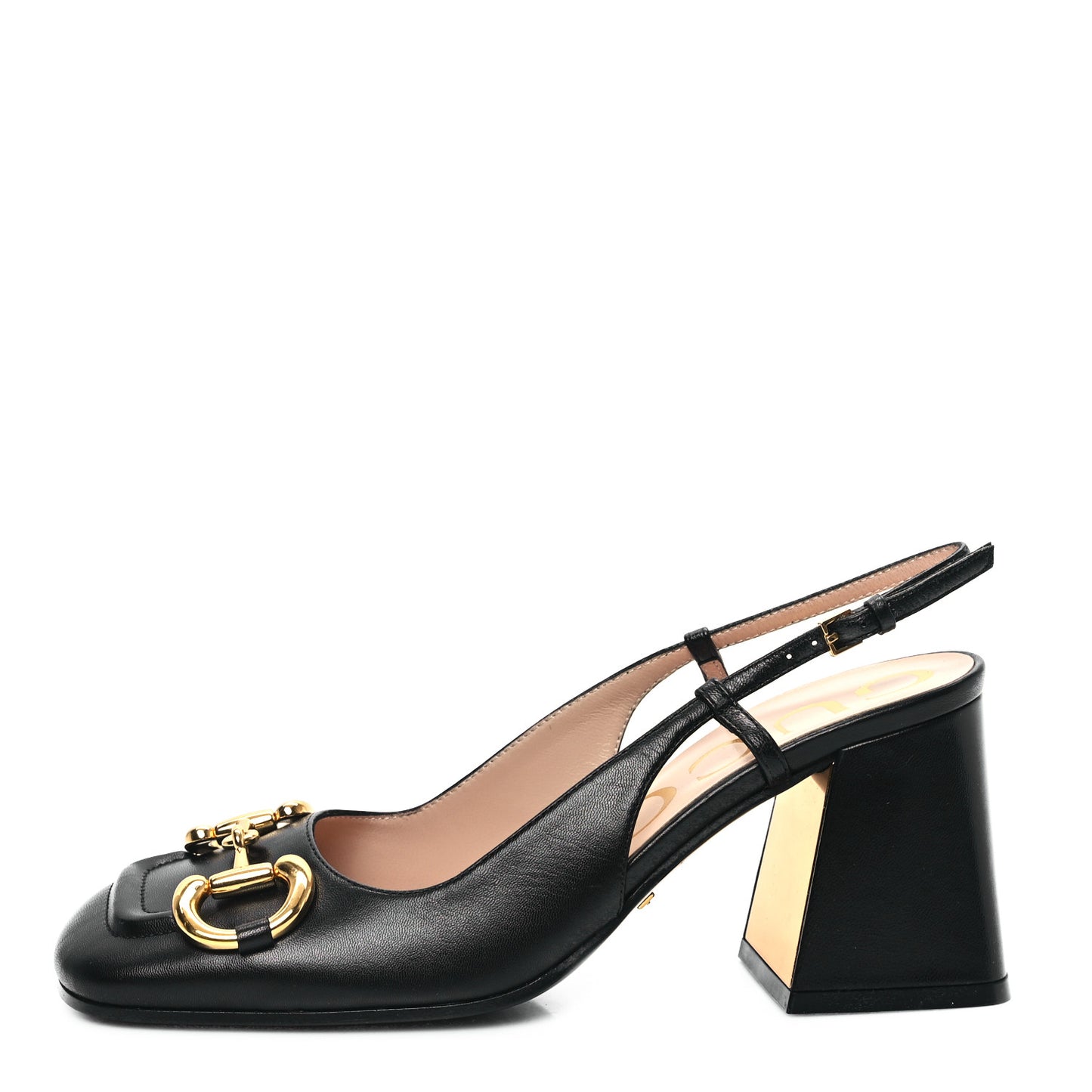 Malaga Kid Horsebit 75mm Slingback Pumps 36 Black