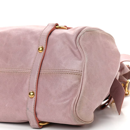 Miu Miu Vitello Lux Large Bow Bag Mughetto 10 of 14