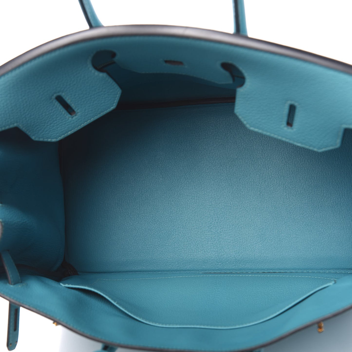 Taurillon Clemence Birkin 35 Turquoise