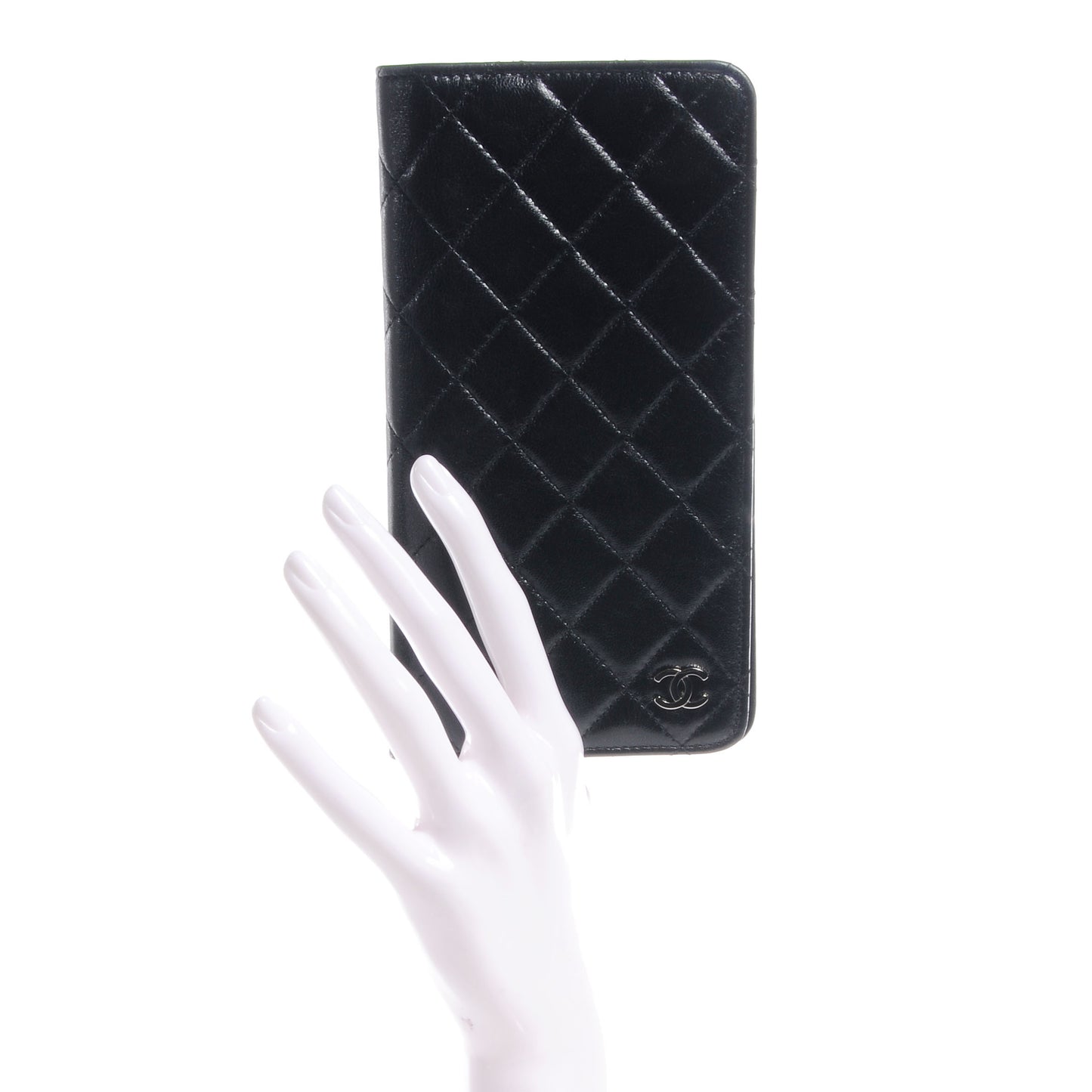 Lambskin Medium Agenda Cover Black