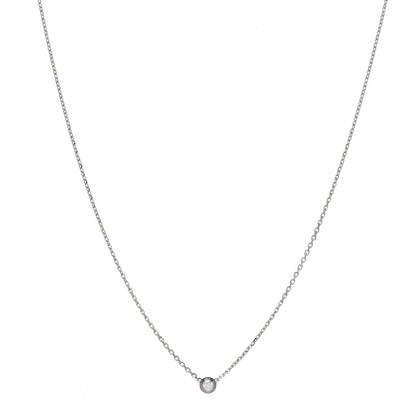 Cartier 18K White Gold Diamond XS D'Amour Pendant Necklace 1 of 6