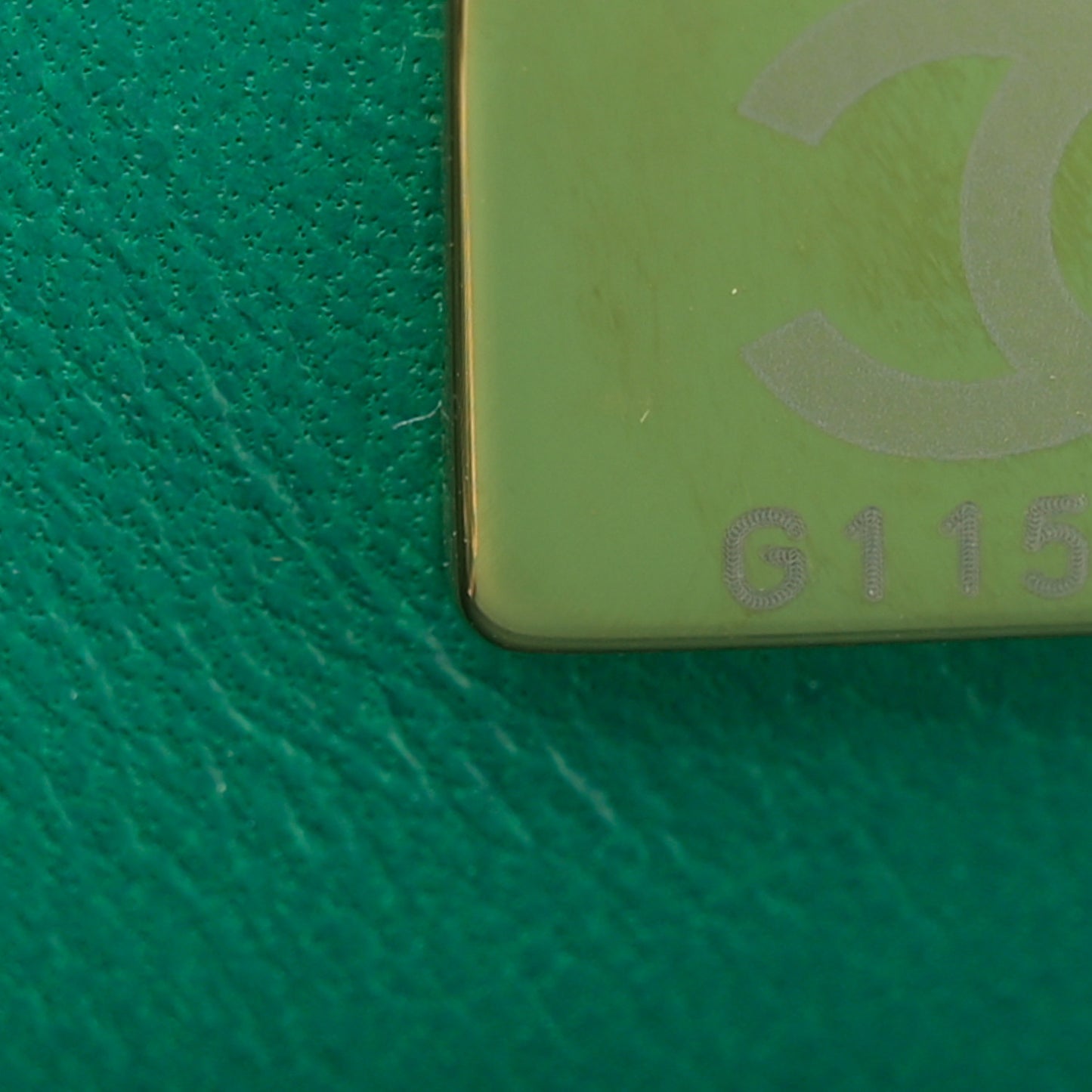 Lambskin Quilted Mini Square Flap Green