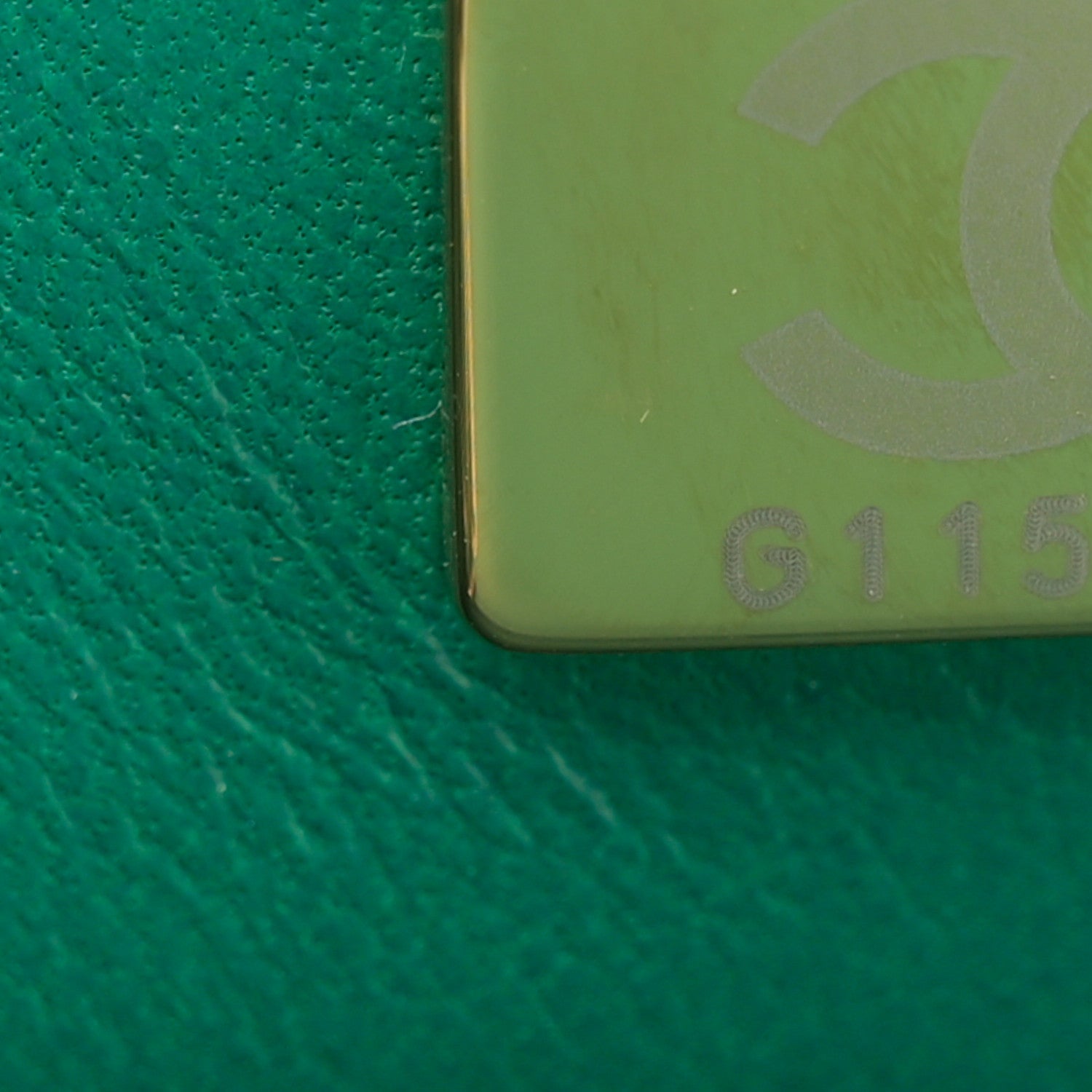 Chanel Lambskin Quilted Mini Square Flap Green 6 of 10