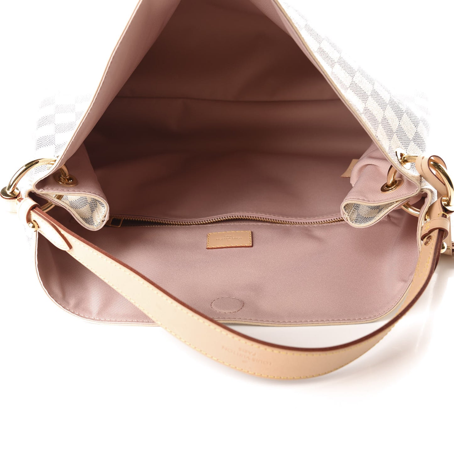 Damier Azur Graceful MM Rose Ballerine