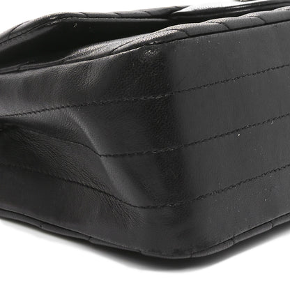 Chanel Lambskin Chevron Quilted Mini Rectangular Flap So Black 9 of 10