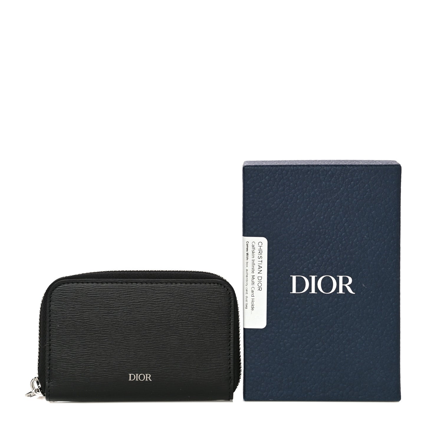 Calfskin Infinite Multi Card Holder Black