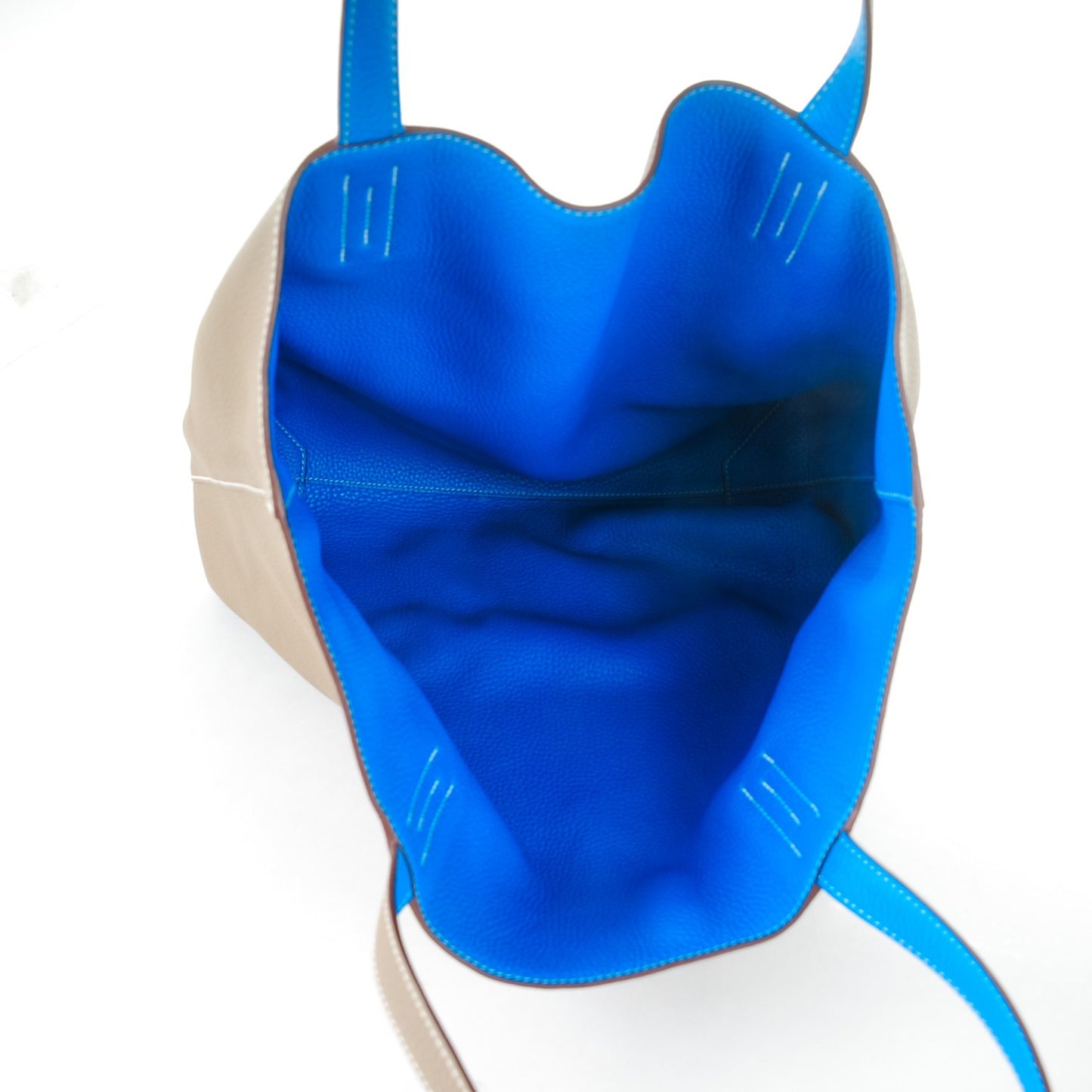 Taurillon Clemence Double Sens 36 Bleu Hydra Etoupe