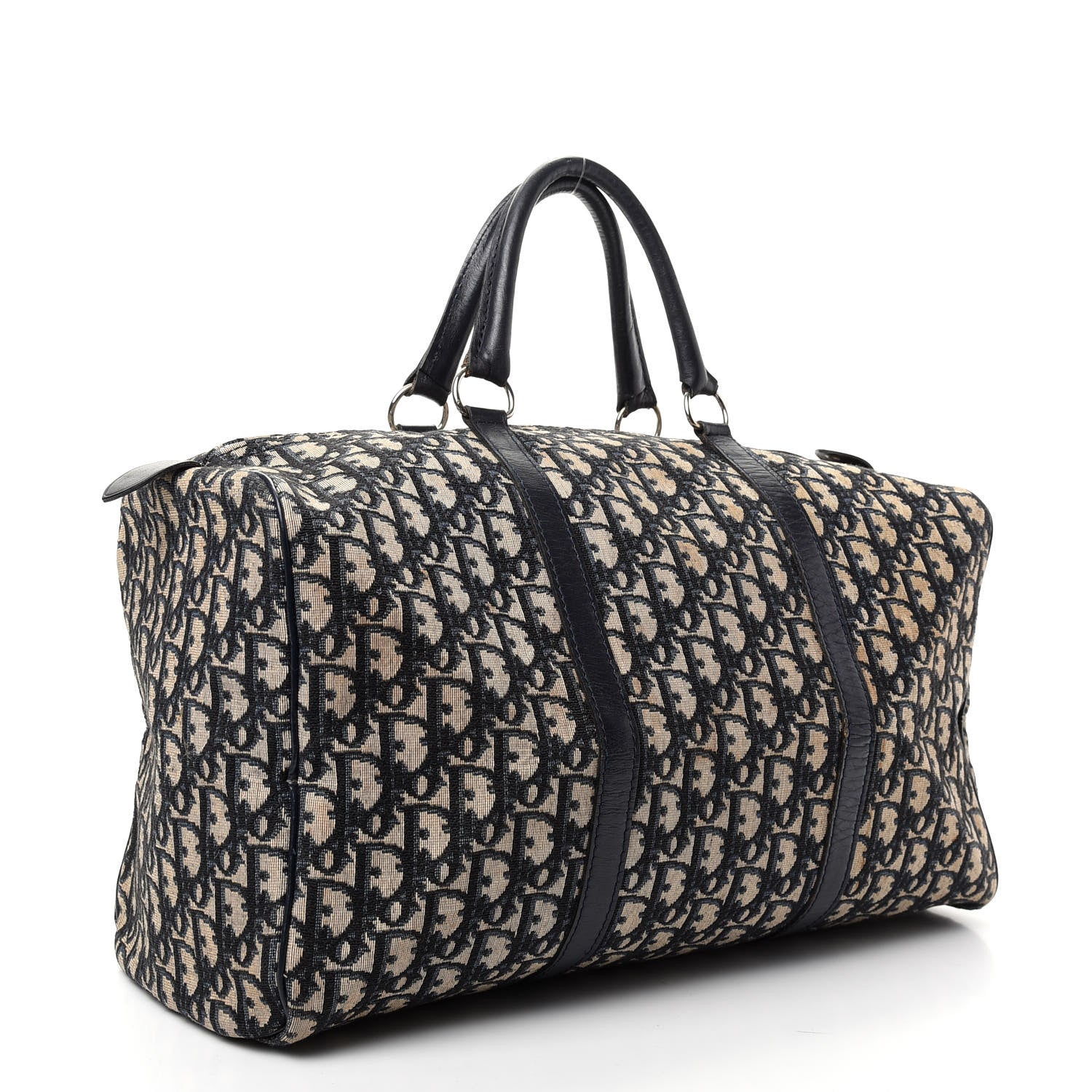 Christian Dior Monogram Duffle Navy Blue 2 of 9