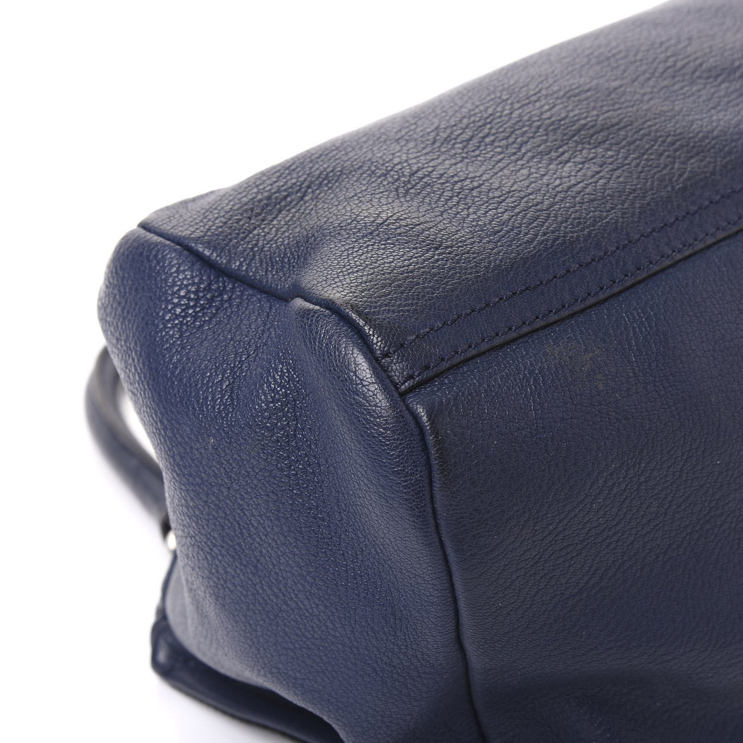Sugar Goatskin Small Pandora Deep Blue