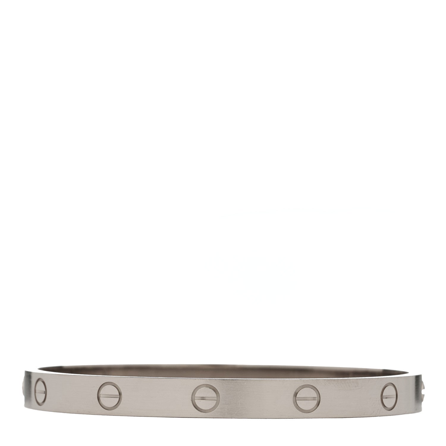 Cartier 18K White Gold LOVE Bracelet 18 2 of 8