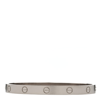 Cartier 18K White Gold LOVE Bracelet 18 2 of 8