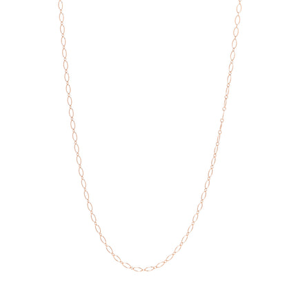 Tiffany 18K Rose Gold Oval Link Chain 18" 1 of 6