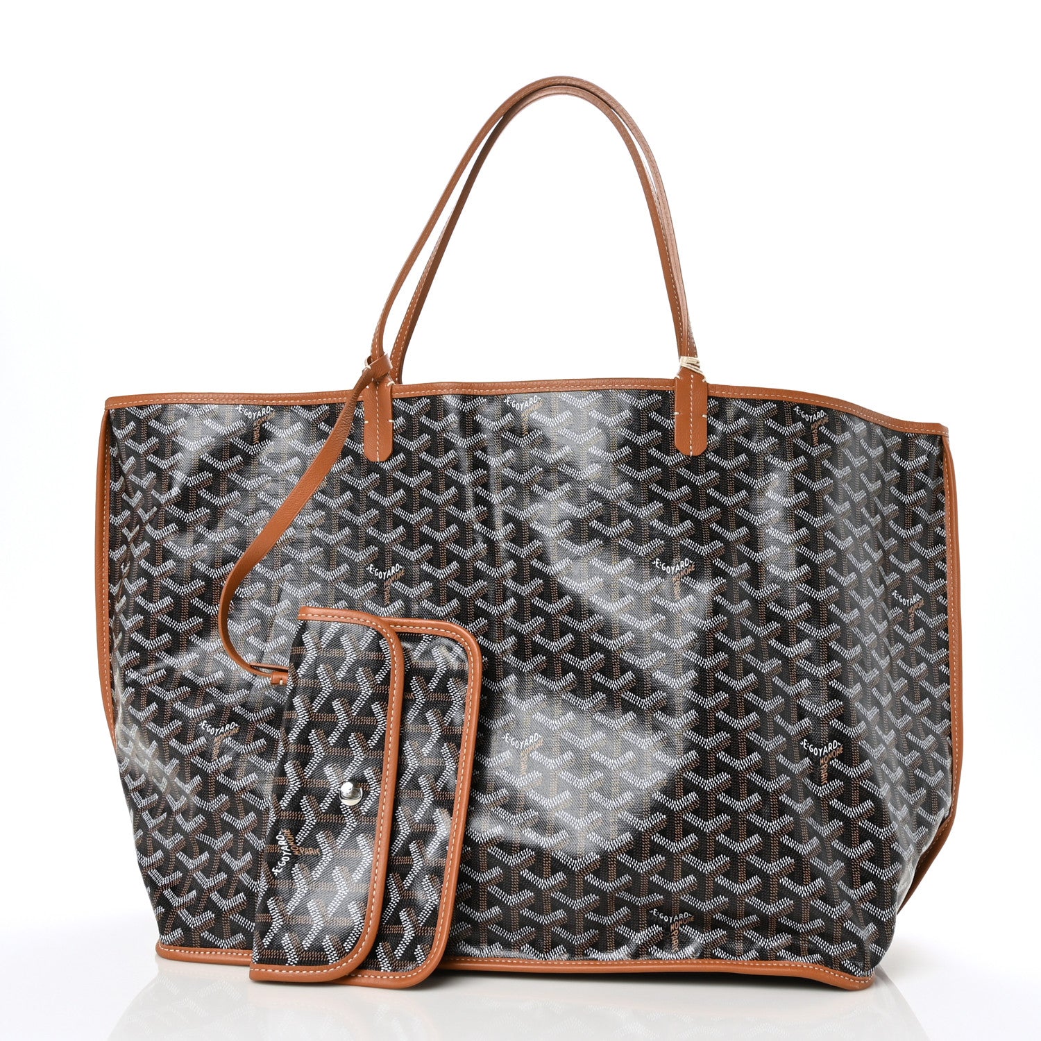 Goyard Goyardine Reversible Anjou GM Black Gold 3 of 16