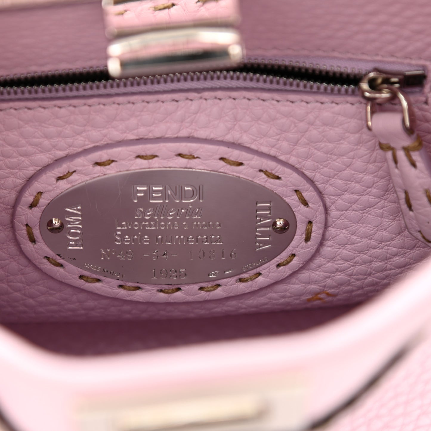 Cuoio Romano Selleria Mini Peekaboo Iconic Satchel Anemone