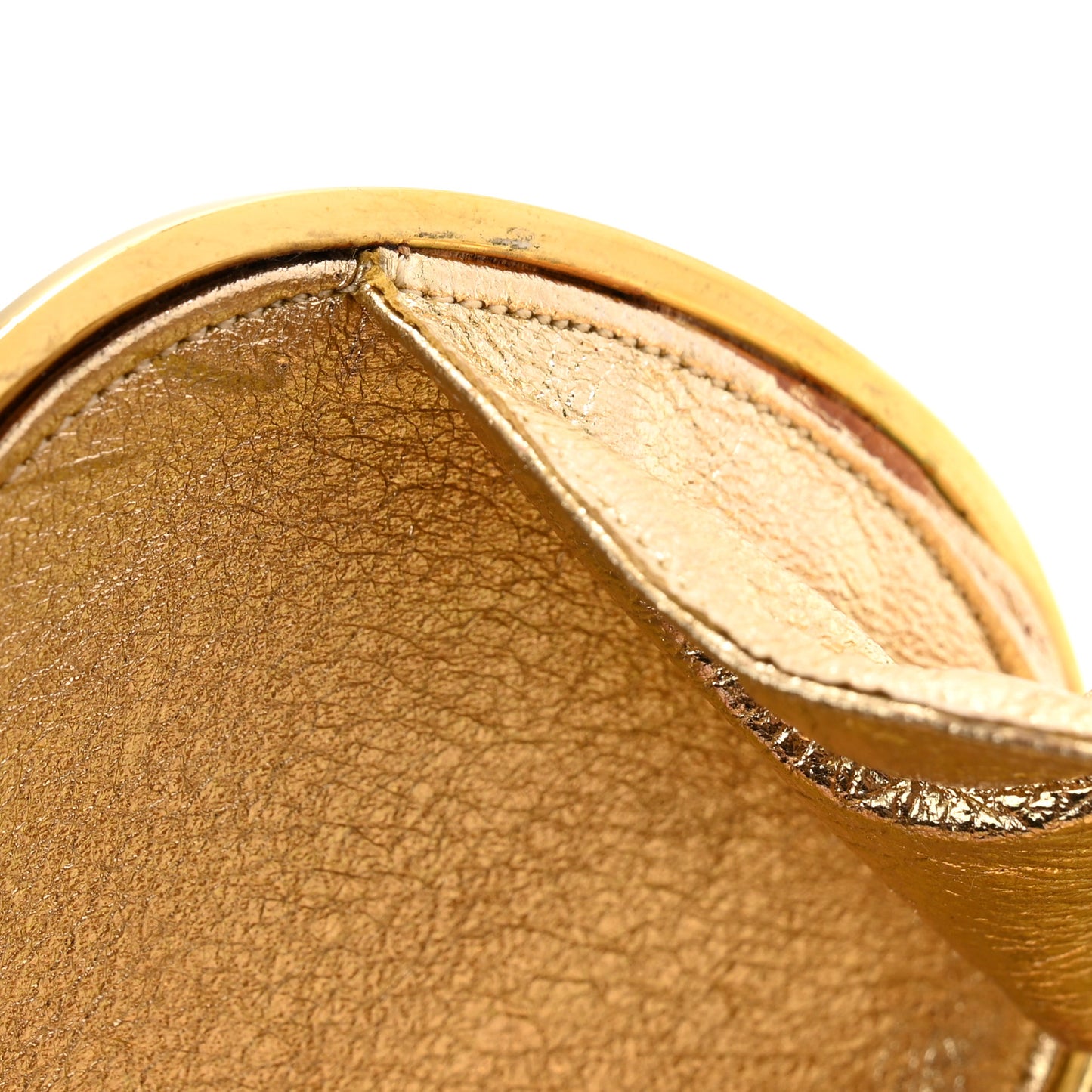 Crystal Flower Minaudiere Clutch Gold