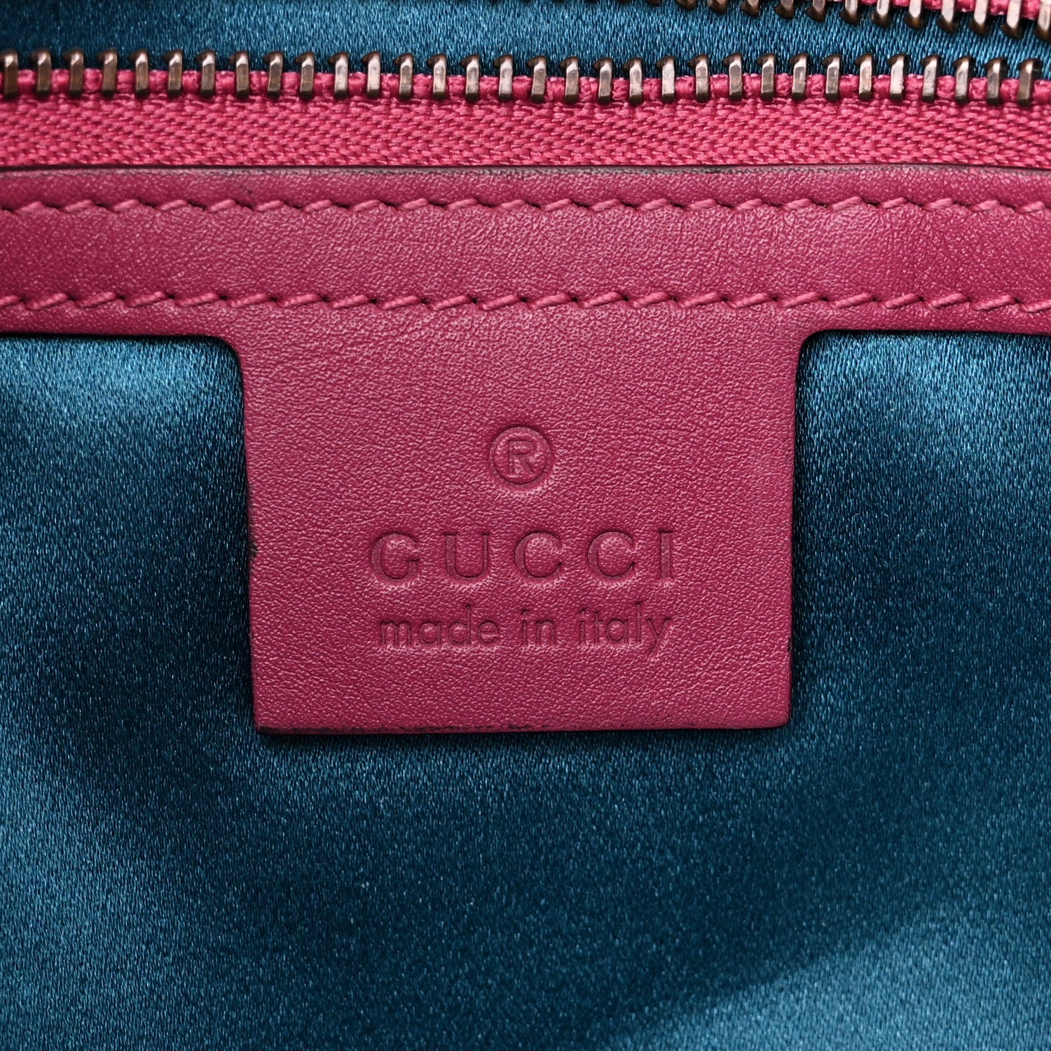 Gucci Velvet Matelasse Small GG Marmont Shoulder Bag Light Raspberry Rose 6 of 13