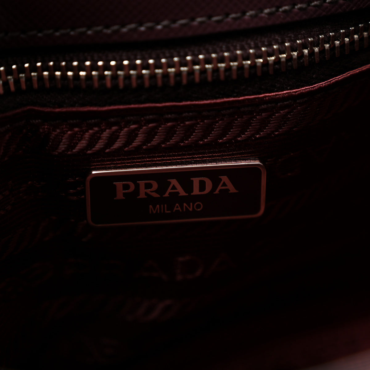 Prada Nylon Tessuto Impunturato Quilted Flap Crossbody Granato 6 of 11