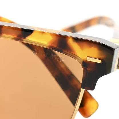 Miu Miu Acetate Metal Square Sunglasses SMU10Z Tartaruga Cammello 7 of 8