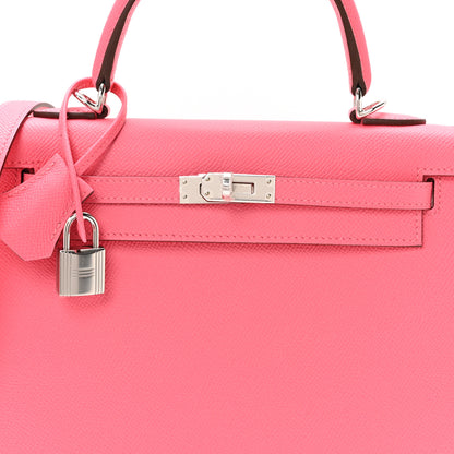 Hermes Epsom Kelly Sellier 25 Rose Azalee 7 of 10