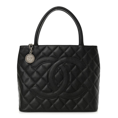 Chanel Caviar Quilted Medallion Tote Black 1 of 11