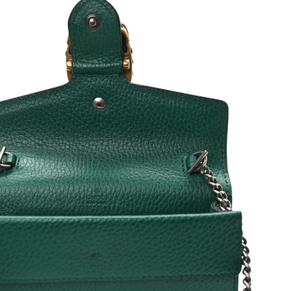 Gucci Dollar Calfskin Crystal Super Mini Dionysus Shoulder Bag Emerald 11 of 11