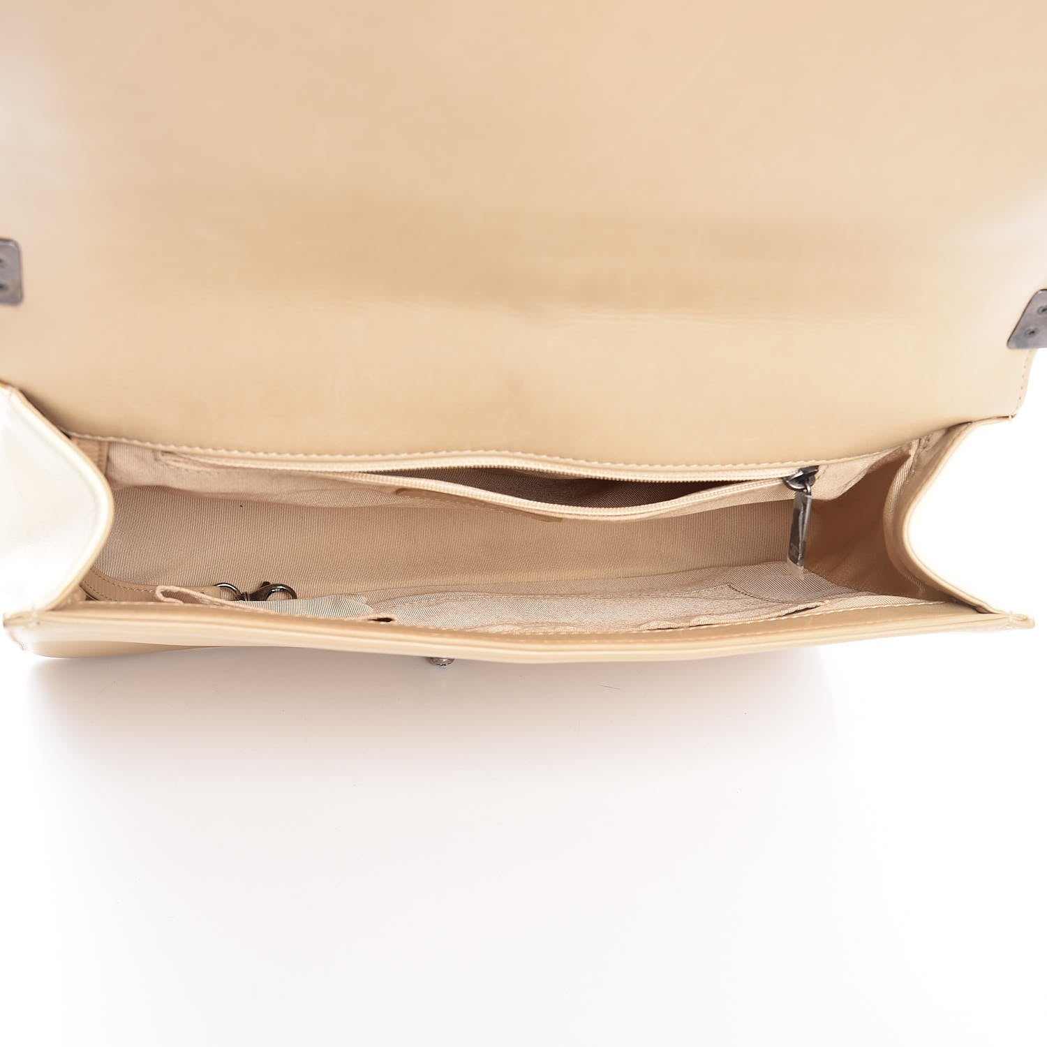 Chanel Lambskin Quilted Large Boy Flap Light Beige Dark Beige 5 of 15