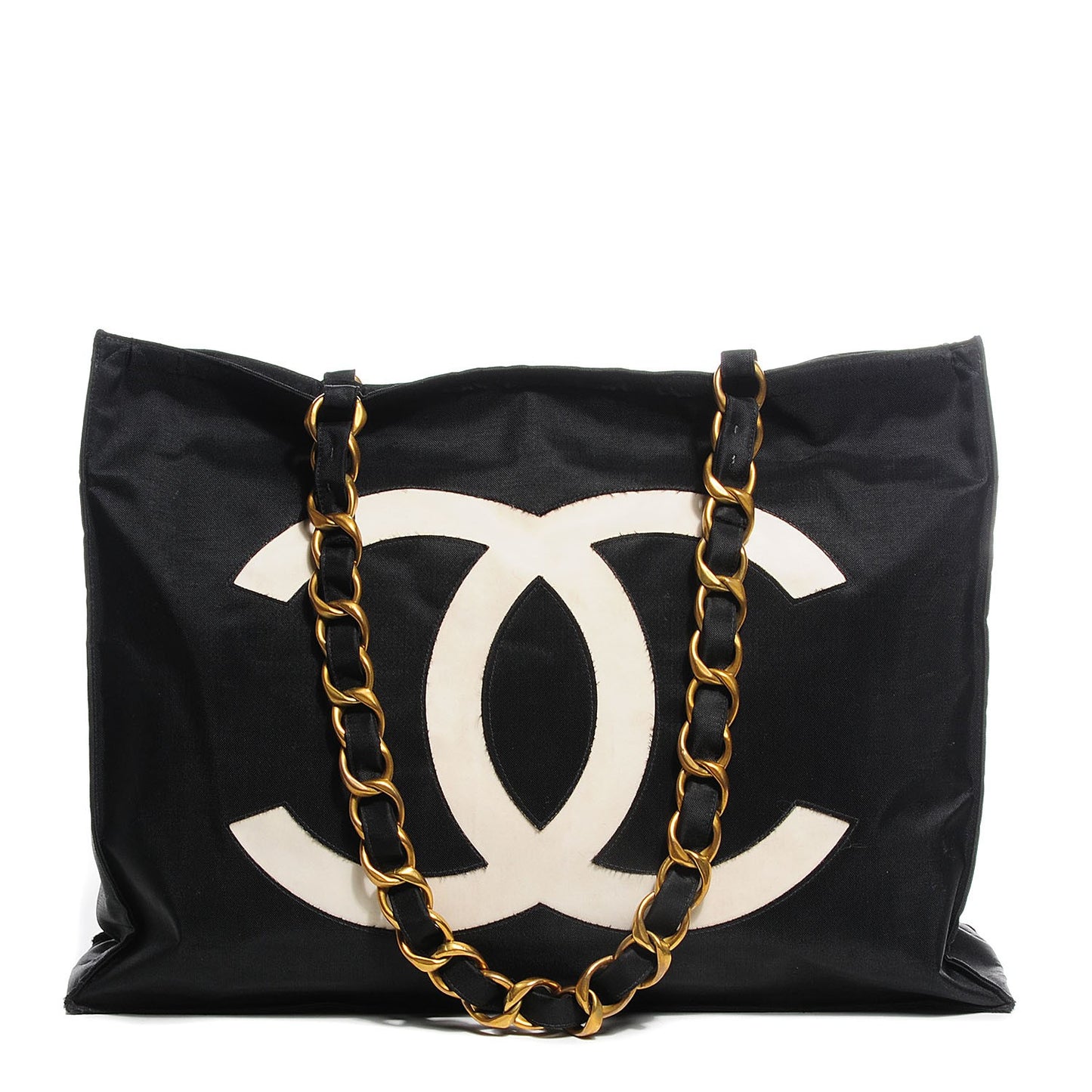 Canvas Chain Jumbo CC Tote Black