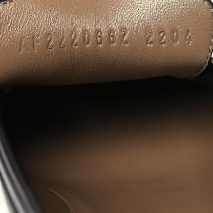 Hermes Goatskin Womens Paris Loafers 37 Black 6 of 9