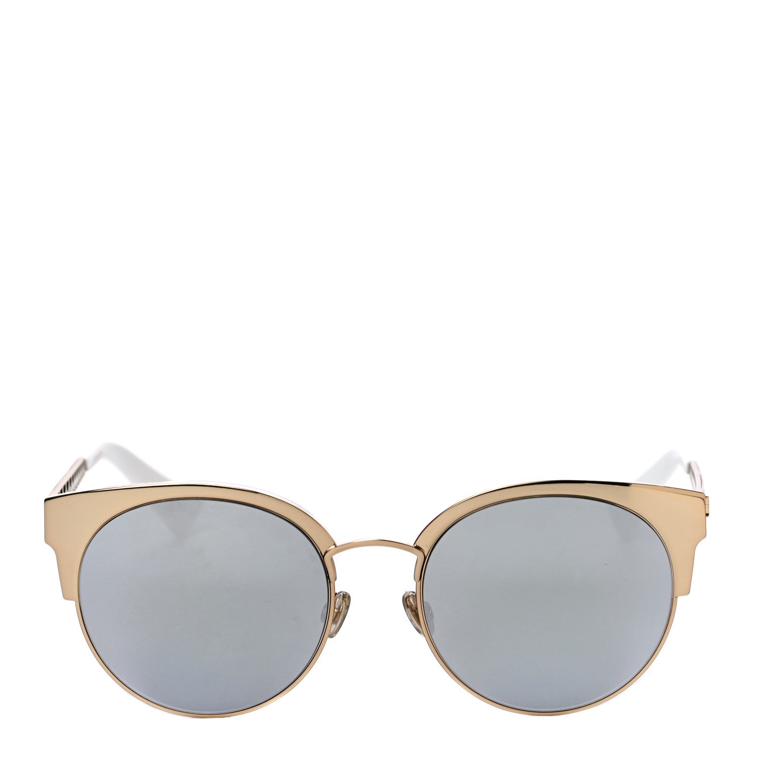 Christian Dior Metal DioramaClub Sunglasses White Gold 4 of 7