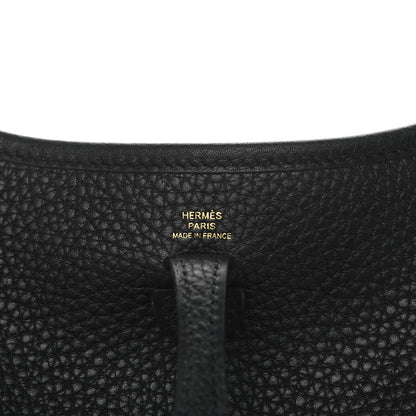 Hermes Taurillon Clemence Evelyne TPM Black 6 of 11