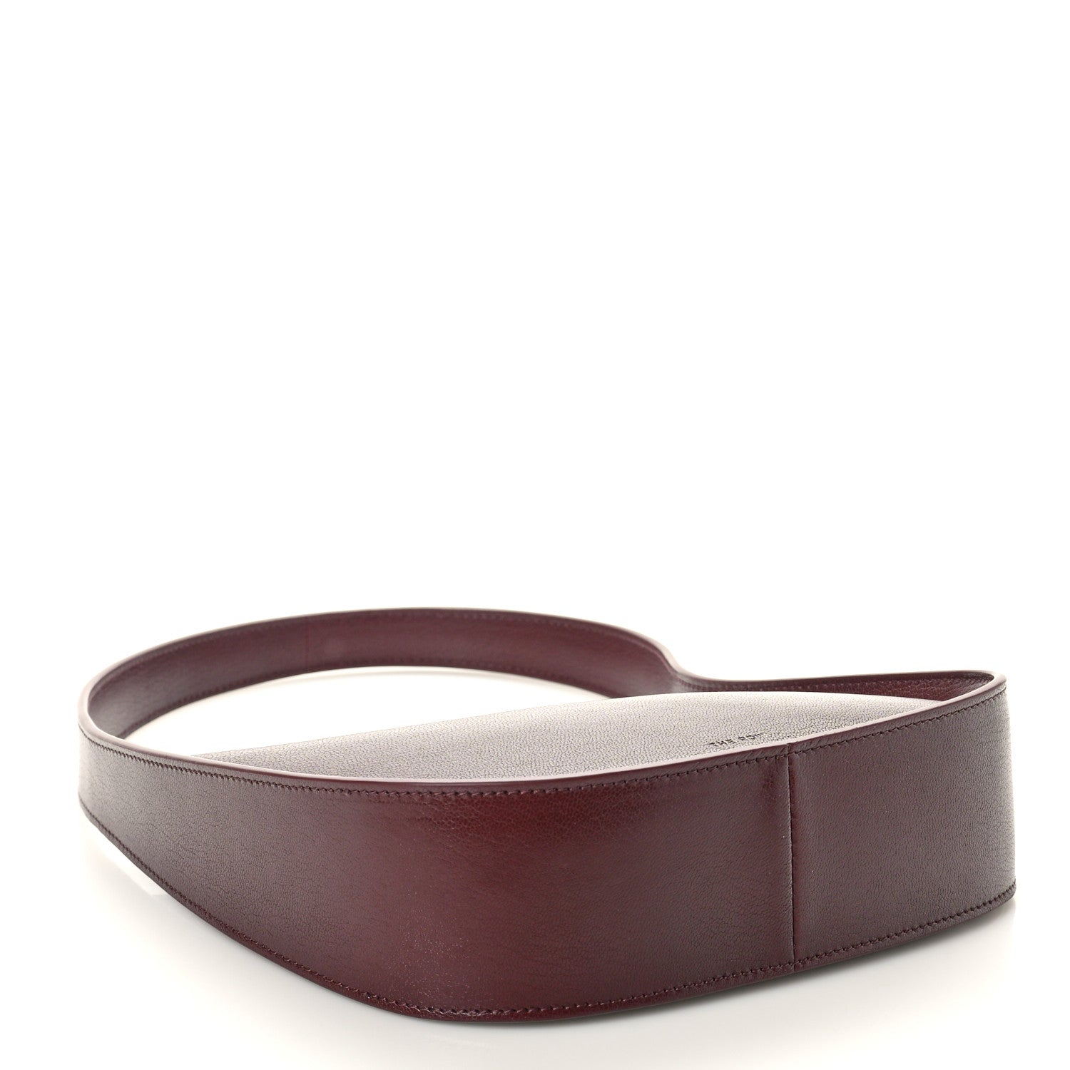 The Row Grained Calfskin Half Moon Shoulder Bag Raisin 4 of 9