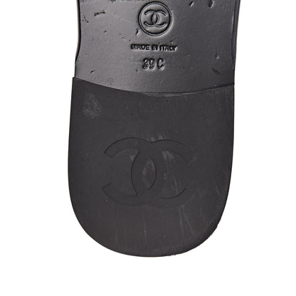 Chanel Patent Calfskin CC Slip On Mules 39 Black 12 of 12
