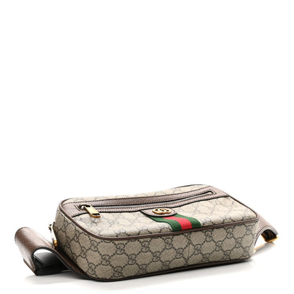 Gucci Soft GG Supreme Monogram Medium Ophidia Belt Bag Dark Brown 4 of 10