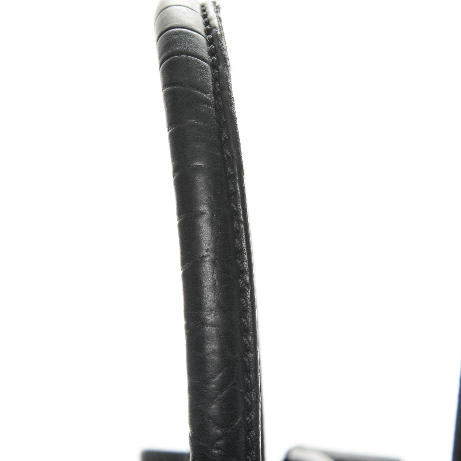 Celine Crocodile Embossed Calfskin Medium Phantom Luggage Black 12 of 13