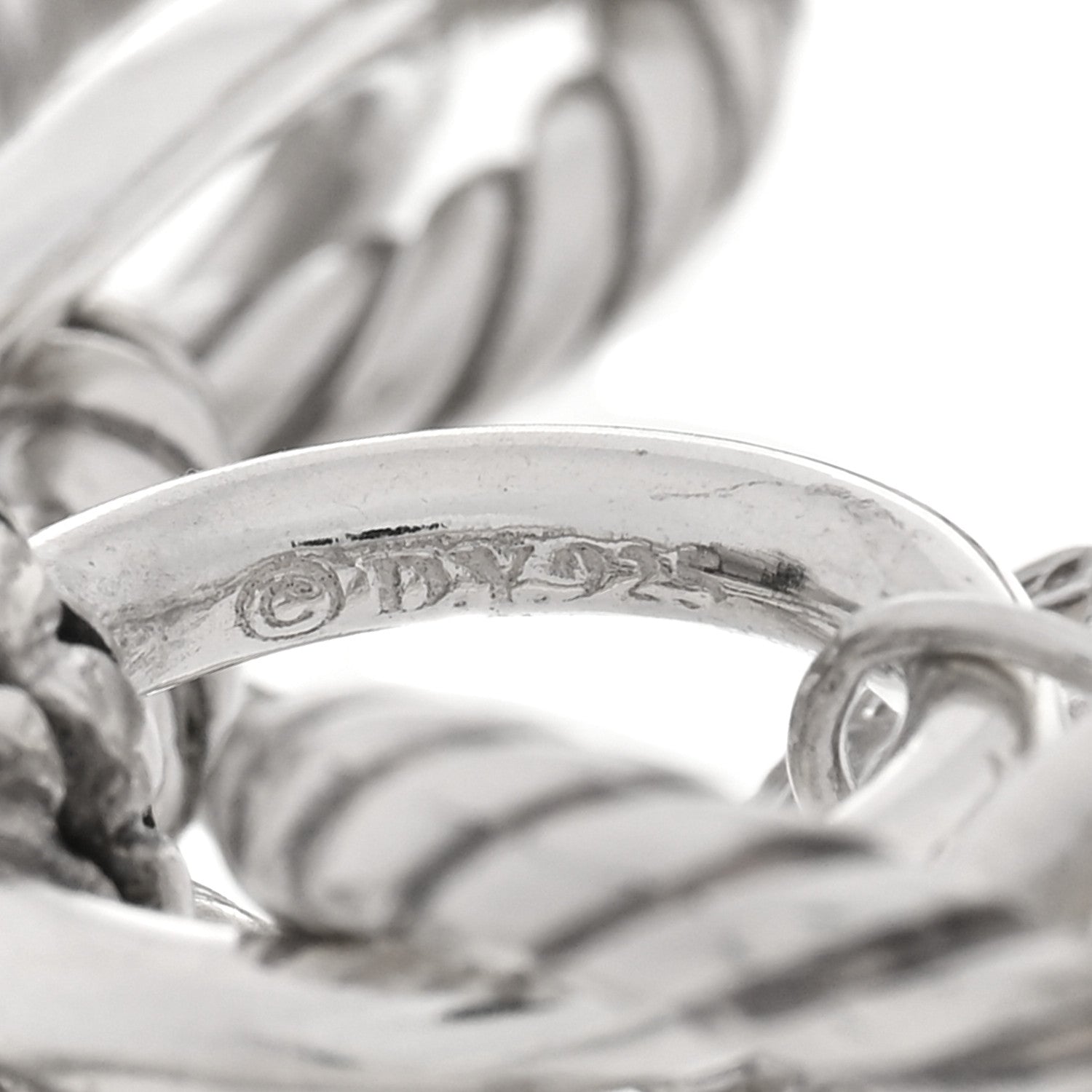 David Yurman Sterling Silver 10mm Medium Oval Link Bracelet 4 of 4