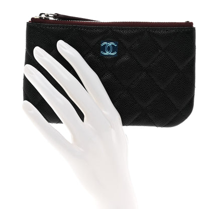 Chanel Caviar Quilted Small Cosmetic Case Black 2 of 7