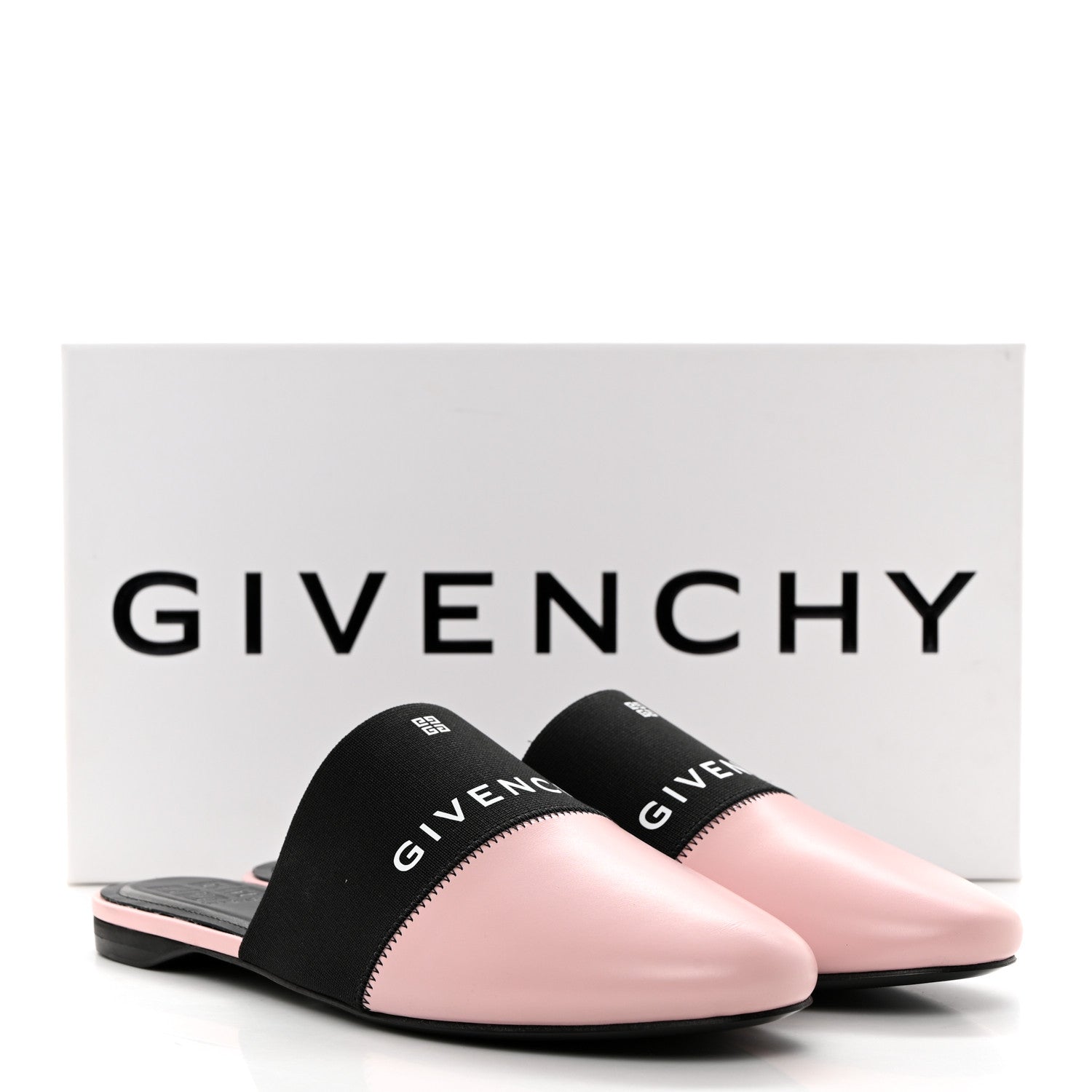 Givenchy Calfskin Bedford Logo Mule Slides 39 Pink 9 of 9