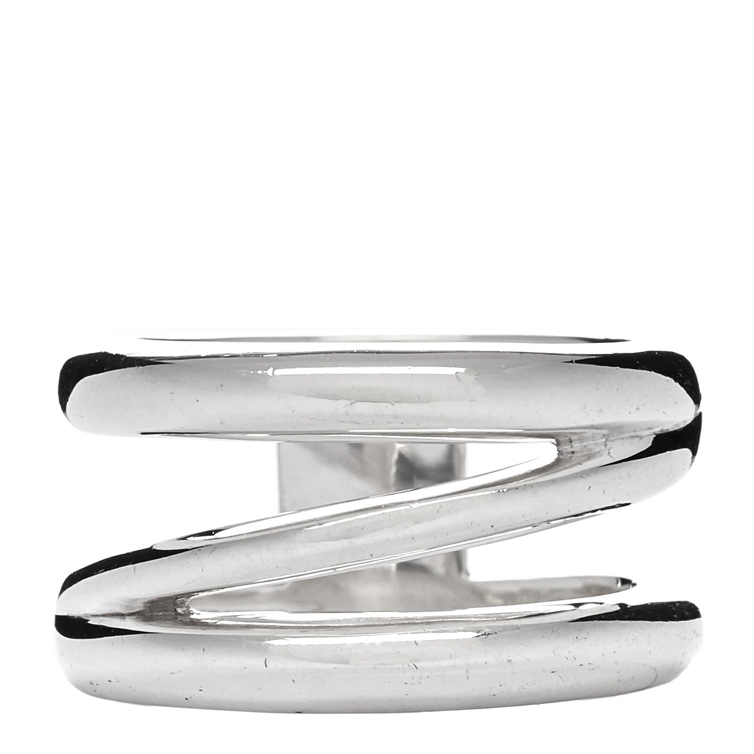 Tiffany Sterling Silver Zig Zag Ring 53 6.5 1 of 3