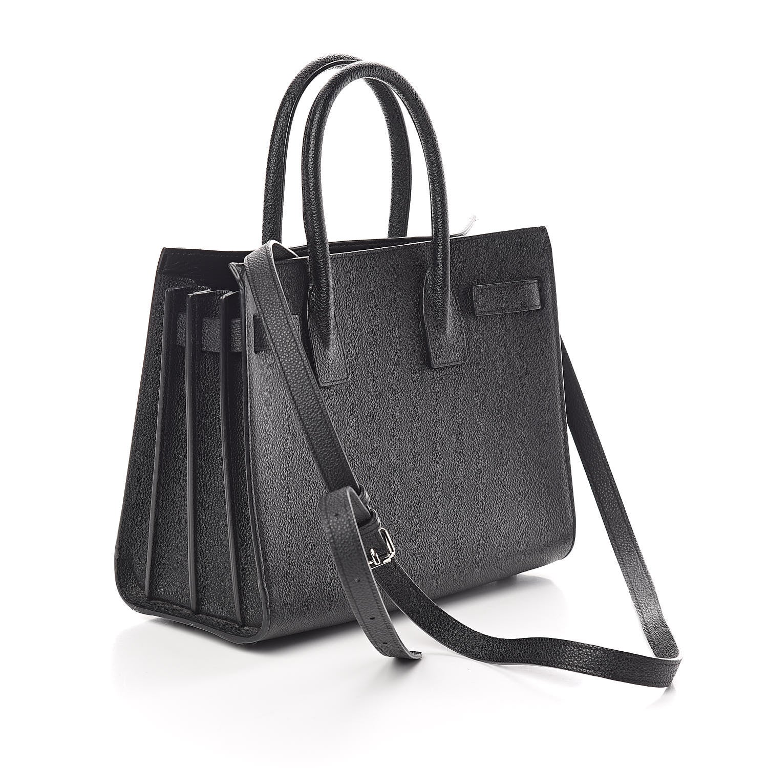 Saint Laurent Grained Calfskin Baby Sac De Jour Black 2 of 8