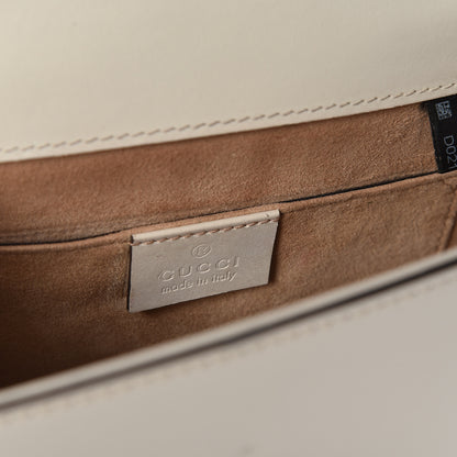 Gucci Calfskin Mini Sylvie Top Handle Bag White 7 of 10